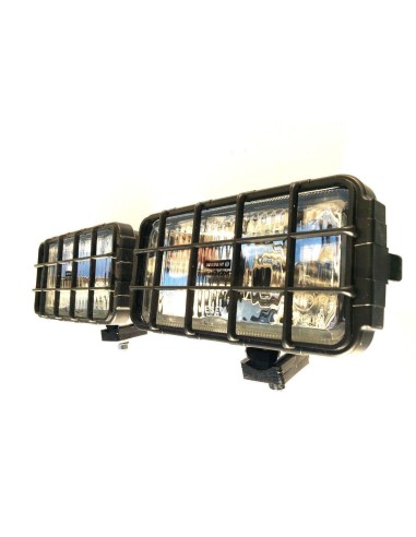 2x Fernscheinwerfer Halogen H3 12V 24V 180x86x76 LKW Fernlicht mit Schutzgitter
