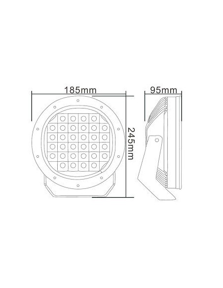 Fernscheinwerfer mit Positions-LED-Ring 32x LED