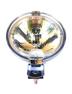 Rund H3 Fernscheinwerfer mit 24V LED Ring Chrom Halogenscheinwerfer Front ø183mm