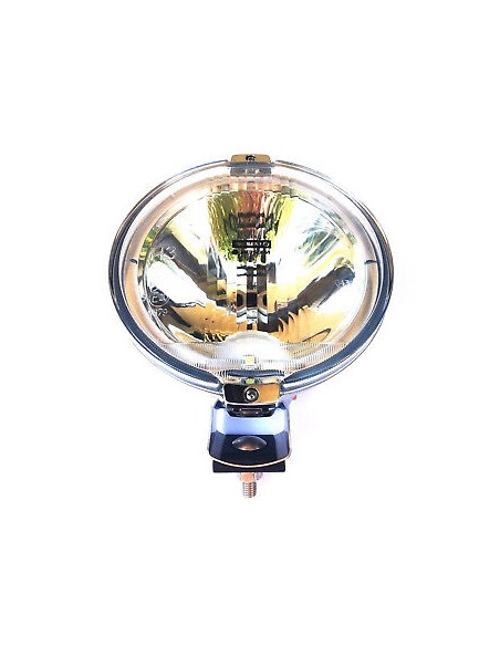 Rund H3 Fernscheinwerfer mit 24V LED Ring Chrom Halogenscheinwerfer Front ø183mm