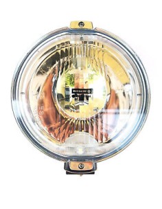 Rund H3 Fernscheinwerfer mit 24V LED Ring Chrom Halogenscheinwerfer Front ø183mm 2