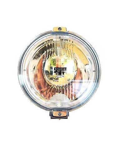 Rund H3 Fernscheinwerfer mit 24V LED Ring Chrom Halogenscheinwerfer Front ø183mm