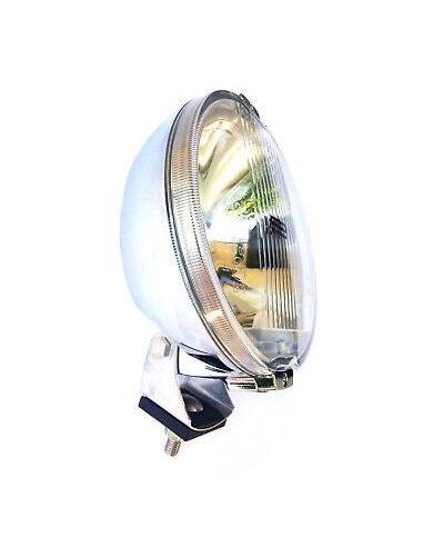 Rund H3 Fernscheinwerfer mit 24V LED Ring Chrom Halogenscheinwerfer Front ø183mm