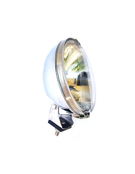 Rund H3 Fernscheinwerfer mit 24V LED Ring Chrom Halogenscheinwerfer Front ø183mm