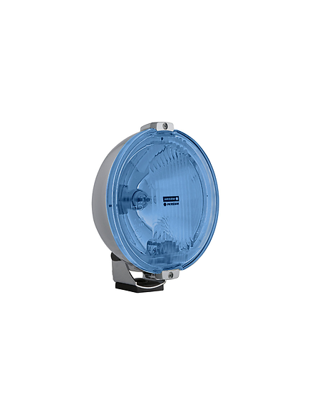 2x Blau chrom rund 183 Fernscheinwerfer mit 12V LED Ring Positionslicht Zusatz