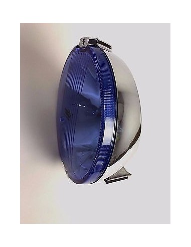 2x Blau chrom rund 183 Fernscheinwerfer mit 12V LED Ring Positionslicht Zusatz