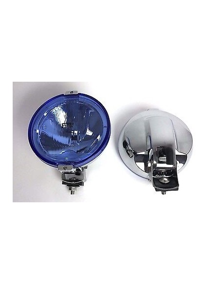 Blau chrom rund Fernscheinwerfer mit 24V LED Ring Positionslicht Zusatzscheinwer
