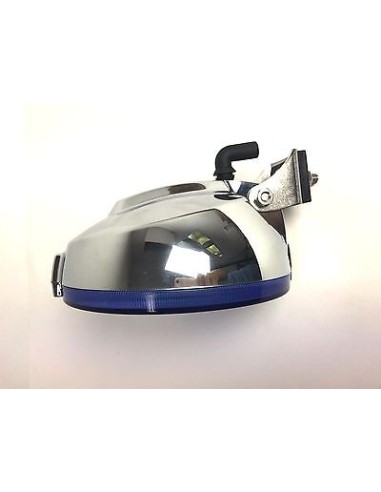 2x Blau chrom rund Fernscheinwerfer mit 24V LED Ring Positionslicht Zusatz E20