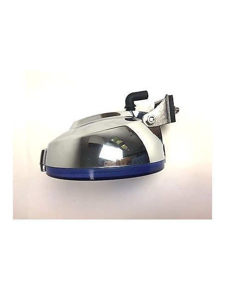 2x Blau chrom rund Fernscheinwerfer mit 24V LED Ring Positionslicht Zusatz E20