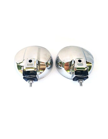2x Rund H3 Fernscheinwerfer 24V LED Ring Chrom Halogenscheinwerfer Front ø183 mm