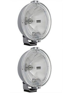 2x Fernscheinwerfer ø183 Chrom RUND 12V LED RING Positionslicht Zusatz E20 IP56 2