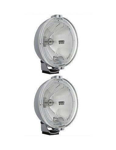 2x Fernscheinwerfer ø183 Chrom RUND 12V LED RING Positionslicht Zusatz E20 IP56