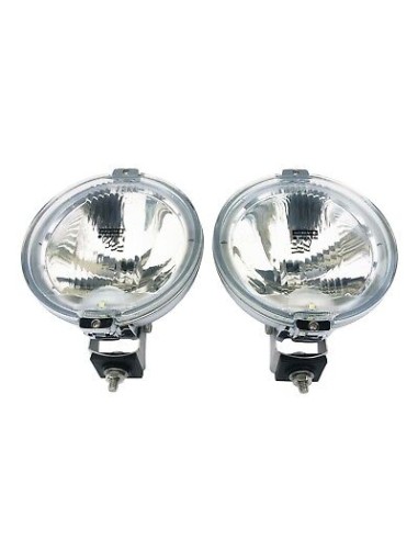 2x Fernscheinwerfer ø183 Chrom RUND 12V LED RING Positionslicht Zusatz E20 IP56