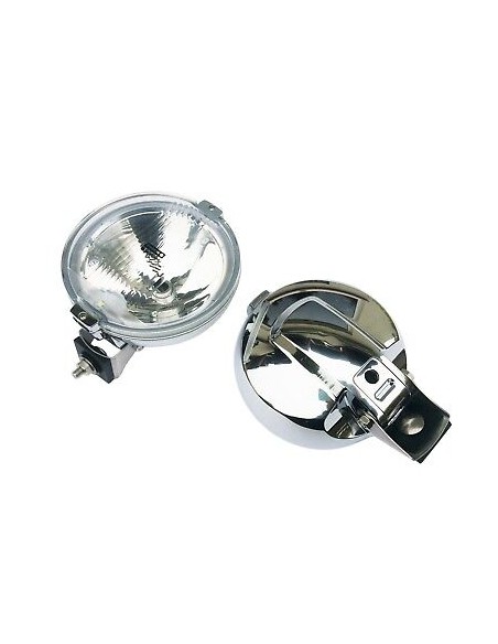 2x Fernscheinwerfer ø183 Chrom RUND 12V LED RING Positionslicht Zusatz E20 IP56