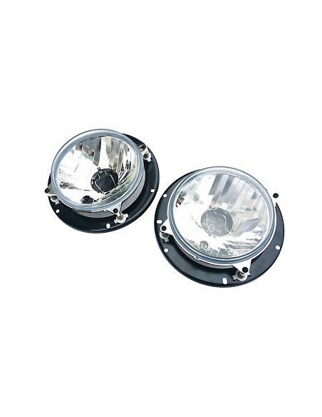 2x Fernscheinwerfer Abblendlicht Positionslicht 12/24V Traktor m. Glühbirnen 12V