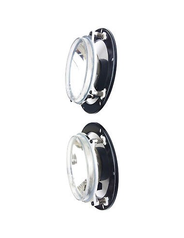 2x Fernscheinwerfer Abblendlicht Positionslicht 12/24V Traktor m. Glühbirnen 12V