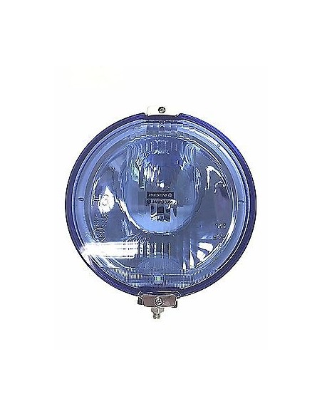 Blau chrom rund Fernscheinwerfer mit 12V LED Ring Positionslicht Zusatzscheinwer
