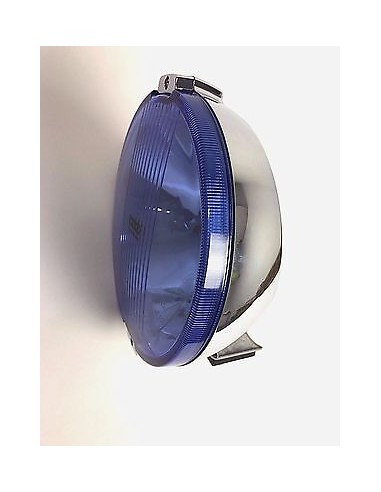 Blau chrom rund Fernscheinwerfer mit 12V LED Ring Positionslicht Zusatzscheinwer
