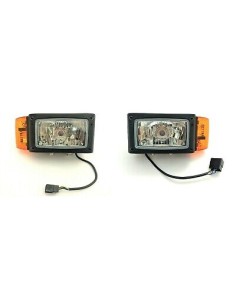 2x Scheinwerfer mit Blinker UNIVERSAL TRAKTOR BAUMASCHINEN SCHLEPPER BAGGER SET