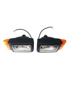2x Scheinwerfer mit Blinker 12V für Radlader Baumaschinen Schlepper Bagger JCB 2