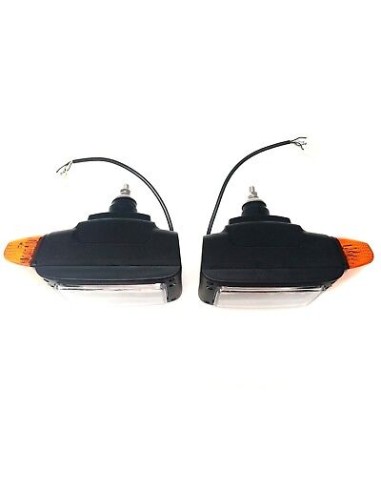 2x Scheinwerfer mit Blinker 12V für Radlader Baumaschinen Schlepper Bagger JCB