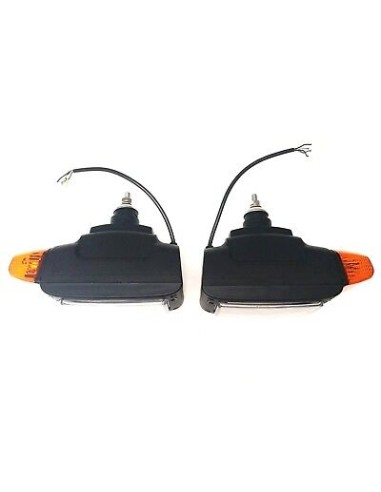2x Scheinwerfer mit Blinker 12V für Radlader Baumaschinen Schlepper Bagger JCB