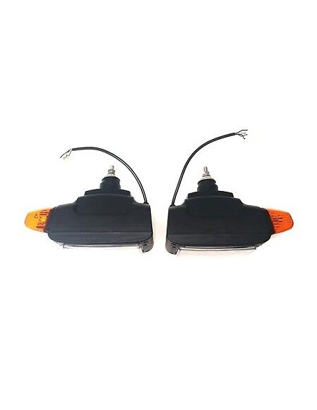 2x Scheinwerfer mit Blinker 12V für Radlader Baumaschinen Schlepper Bagger JCB