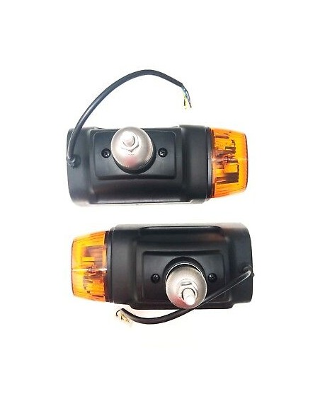 2x Scheinwerfer mit Blinker 12V für Radlader Baumaschinen Schlepper Bagger JCB