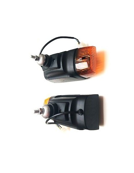 2x Scheinwerfer mit Blinker 12V für Radlader Baumaschinen Schlepper Bagger JCB