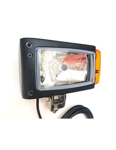 Scheinwerfer mit Blinker Links Baumaschinen Schlepper Bagger Omegahalter 24V E20
