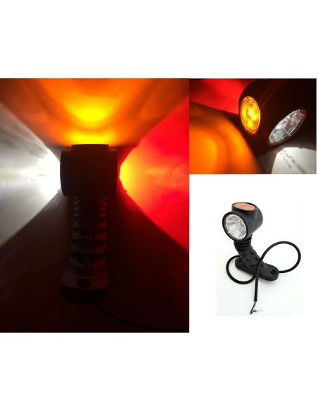 LED Umrissleuchte 125X55X110 Anhänger LKW 12V 24V Seitenmarkierungsleuchte Links