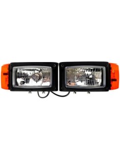 2x Scheinwerfer mit Blinker L+R Radlader Baumaschinen Traktor Bagger Schlepper