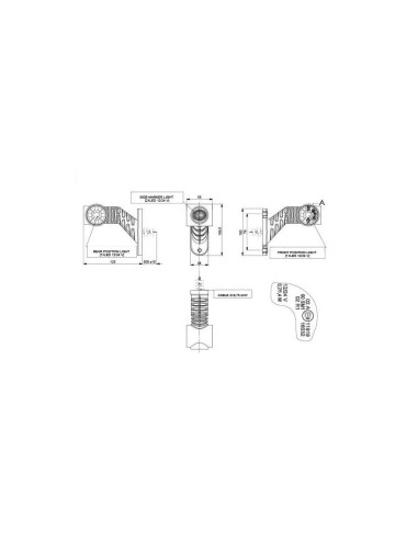 LED Umrissleuchte 125X55X110 Anhänger LKW 12V 24V Seitenmarkierungsleuchte Links