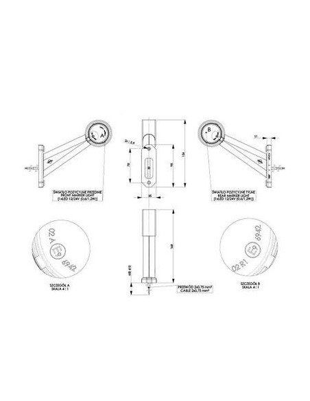 Seitenmarkierungsleuchte ld726-001.3 links