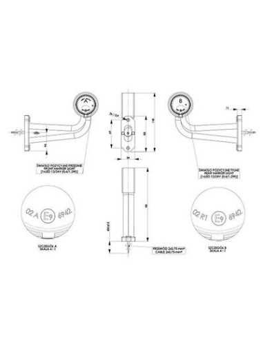 Seitenmarkierungsleuchte ld724-001 links