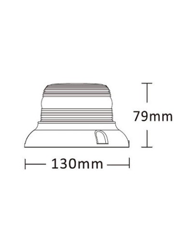 Die Blitzlampe  LED 3 Schrauben  R10 R65