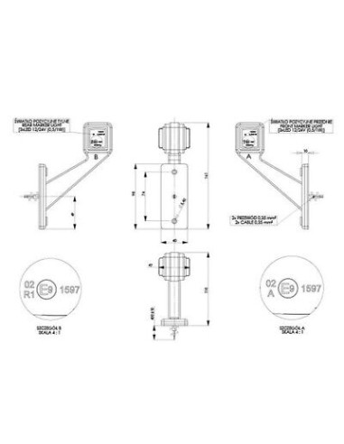 Seitenmarkierungsleuchte LD433P LED