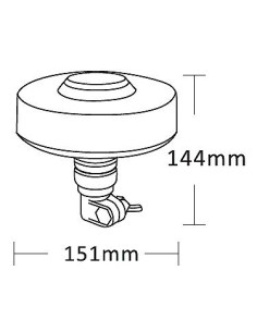 Die Blitzlampe LED UFO2 flex R10 R65 2