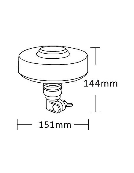 Die Blitzlampe LED UFO2 flex R10 R65