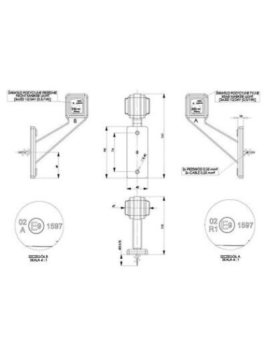 Seitenmarkierungsleuchte LD433L LED