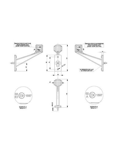 Seitenmarkierungsleuchte LD442P LED