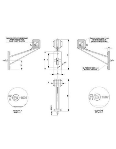 Seitenmarkierungsleuchte LD442L LED