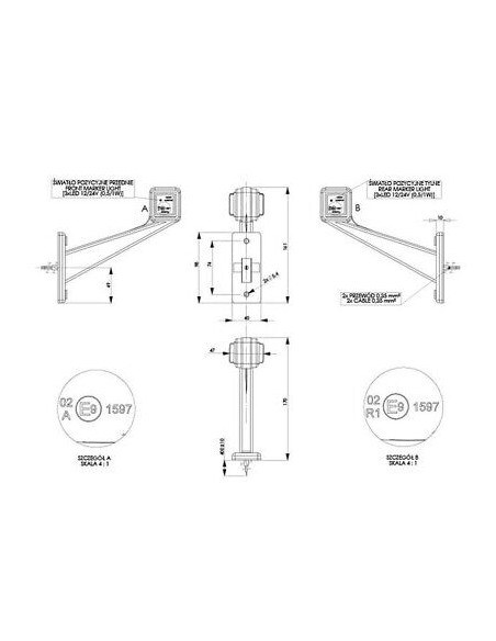 Seitenmarkierungsleuchte LD442L LED