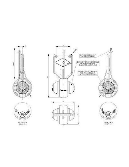 Seitenmarkierungsleuchte LD368L LED