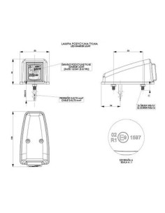 Seitenmarkierungsleuchte LED Ecke 12/24 Orange 223 2