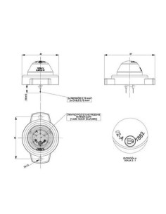 Seitenmarkierungsleuchte LD-358 Weiss 12/24V 2