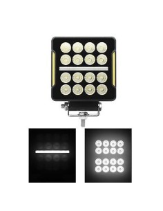 Work lamp square 16xLED + Stripe LED