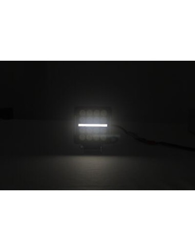 Work lamp square 16xLED + Stripe LED