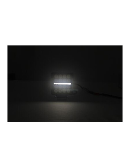 Work lamp square 16xLED + Stripe LED