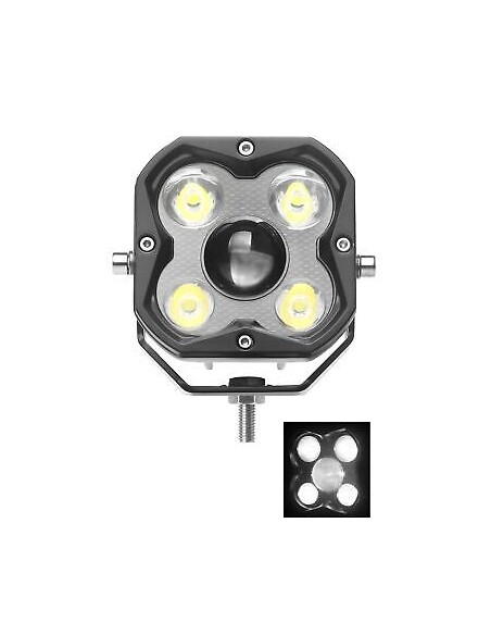 Work lamp 4xLED + 1xLED convex lens